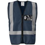 NAVY Direction En4 Hi-Viz Reflective Full Zip Vest