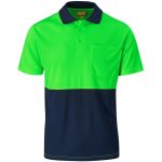 YELLOW Inspector Two-Tone Hi-Viz Golf Shirt