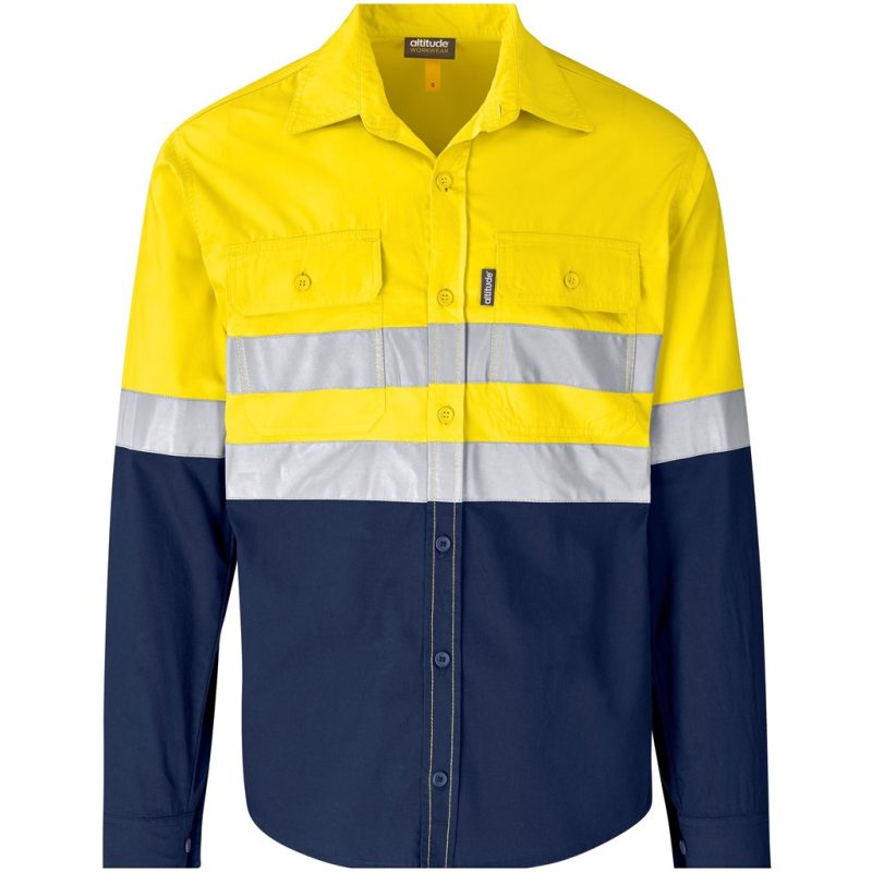 YELLOW Access Vented Two-Tone Reflective Work Shirt
