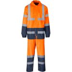 ORANGE Torrent Two-Tone Hi-Viz Ref Polyester/PVC Rainsuit - Orange
