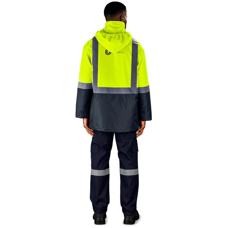 Hazard Padded Two-Tone Hi-Viz Reflective Jacket