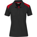 BLACK RED Ladies Apex Golf Shirt