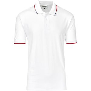 WHITE Mens Ash Golf Shirt - White