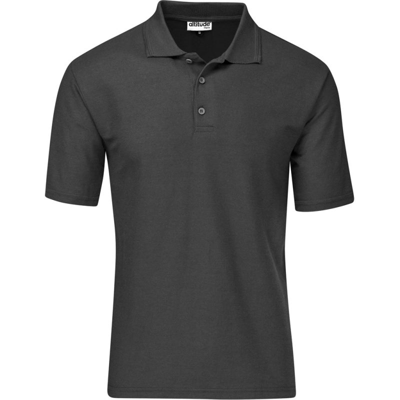 CHARCOAL Kids Basic Pique Golf Shirt