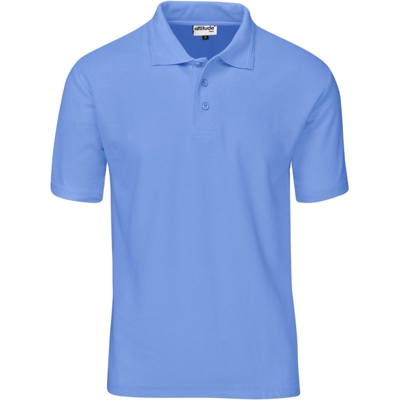 LIGHT BLUE Kids Basic Pique Golf Shirt