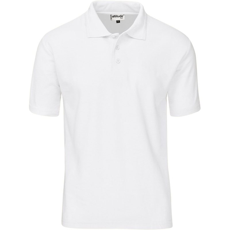 WHITE Kids Basic Pique Golf Shirt