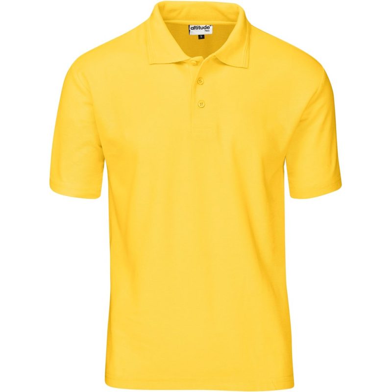 YELLOW Kids Basic Pique Golf Shirt