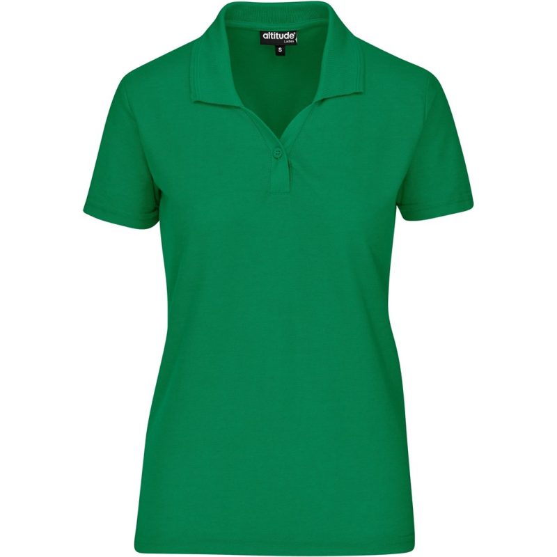 GREEN Ladies Basic Pique Golf Shirt