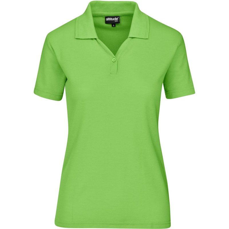 YELLOW Ladies Basic Pique Golf Shirt