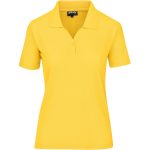 YELLOW Ladies Basic Pique Golf Shirt