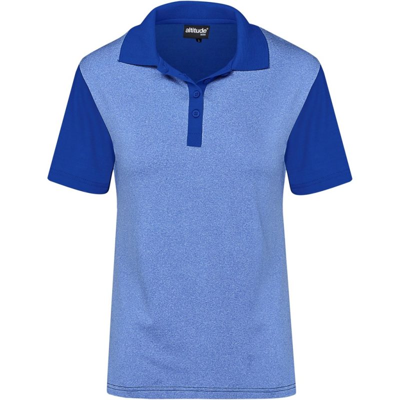 BLUE Ladies Crossfire Golf Shirt - Blue