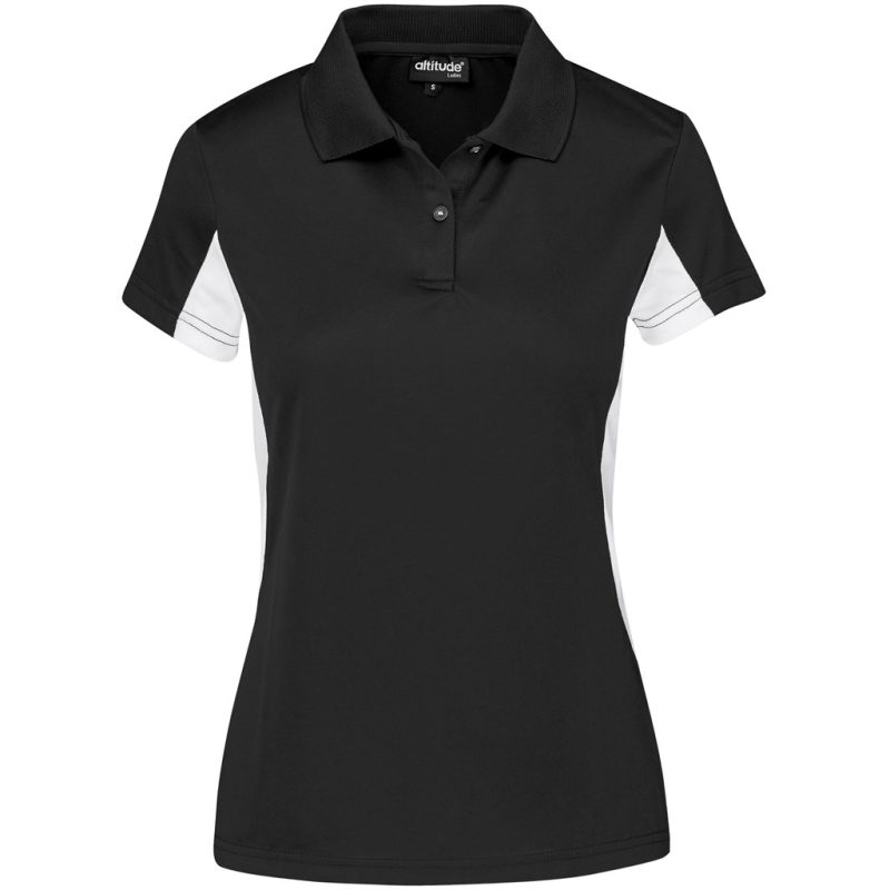 BLACK Ladies Championship Golf Shirt - Black
