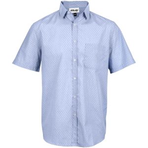 LIGHT BLUE Mens Short Sleeve Duke Shirt - Light Blue