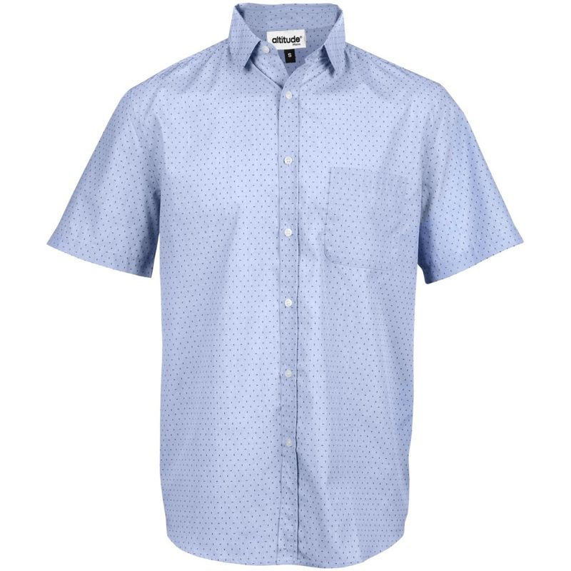 ALT-DMS-LB_1024X1024 LIGHT BLUE Mens Short Sleeve Duke Shirt - Light Blue