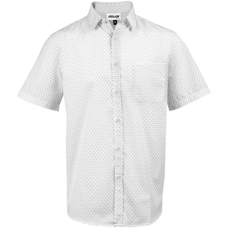 WHITE Mens Short Sleeve Duke Shirt - White