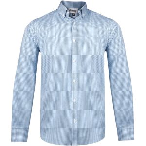 BLUE Mens Long Sleeve Edinburgh Shirt - Blue