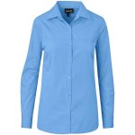 SKY BLUE Ladies Long Sleeve Empire Shirt