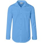 SKY BLUE Mens Long Sleeve Empire Shirt