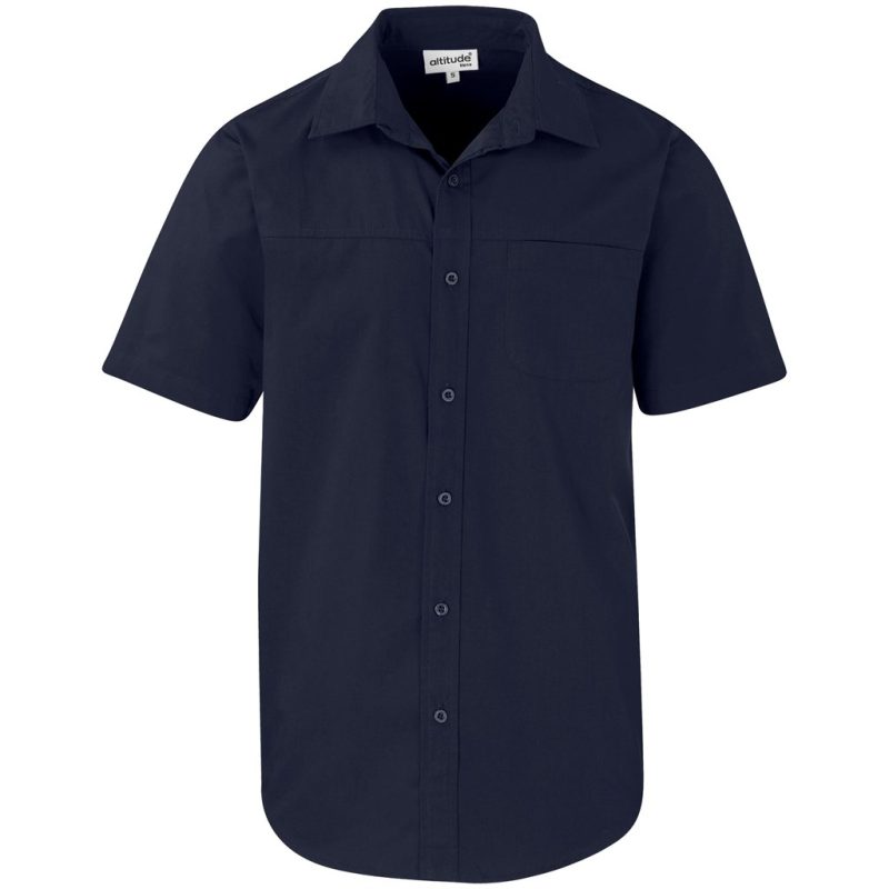 NAVY Mens Short Sleeve Empire Shirt