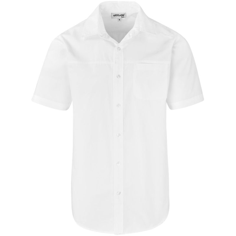 WHITE Mens Short Sleeve Empire Shirt