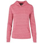 RED Ladies Fitness Lightweight Hooded Sweater - Red
