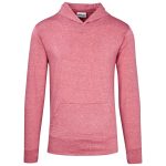 RED Mens Fitness Lightweight Hooded Sweater - Red