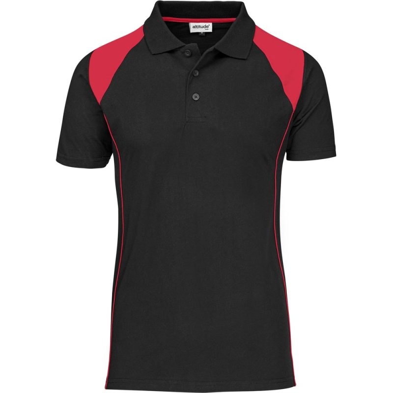 BLACK Mens Infinity Golf Shirt - Black