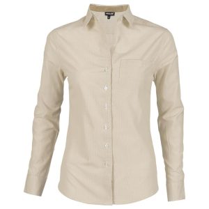 STONE Ladies Long Sleeve Lisbon Shirt - Stone