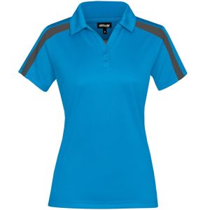 CYAN Ladies Nautilus Golf Shirt - Cyan
