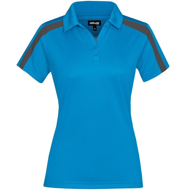 CYAN Ladies Nautilus Golf Shirt - Cyan
