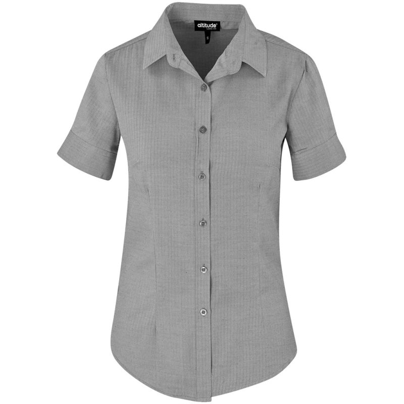 GREY Ladies Short Sleeve Nottingham Shirt