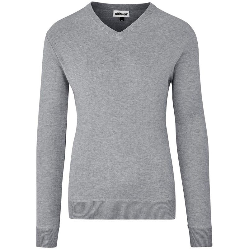 ALT-PRUL-GY_1024X1024 GREY Mens Long Sleeve Peru V-Neck Jersey - Grey