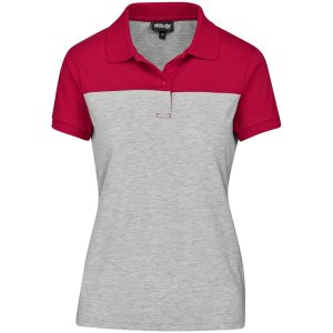 RED Ladies Verge Golf Shirt - Red