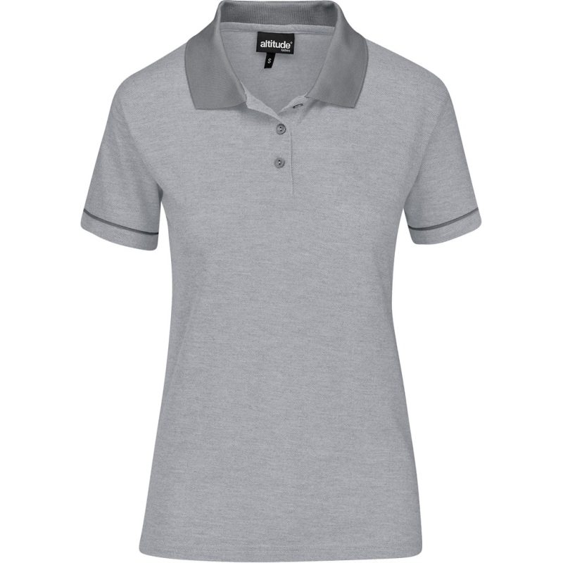 Light Grey Ladies Verge Golf Shirt - Light Grey