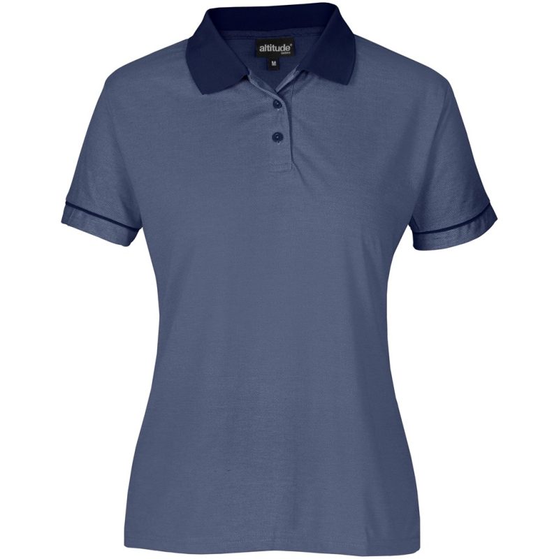 NAVY Ladies Verge Golf Shirt - Navy