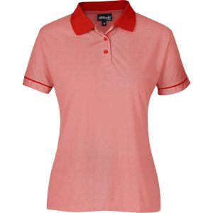 RED Ladies Verge Golf Shirt - Red