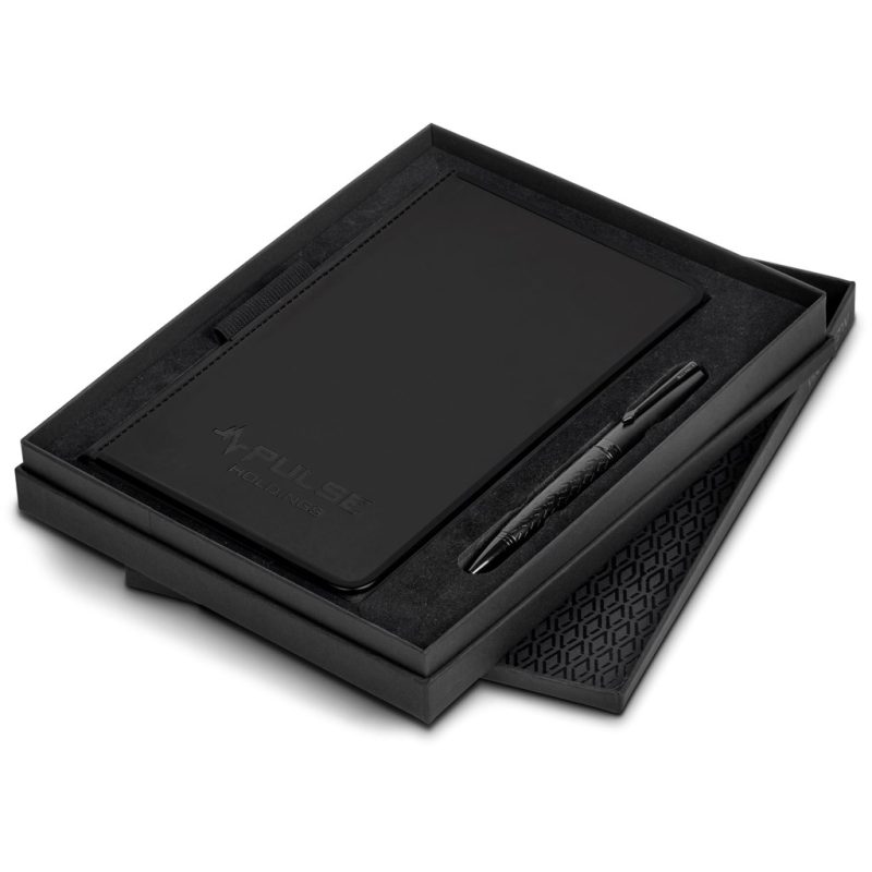 BLACK Alex Varga Lyonne Notebook & Pen Set
