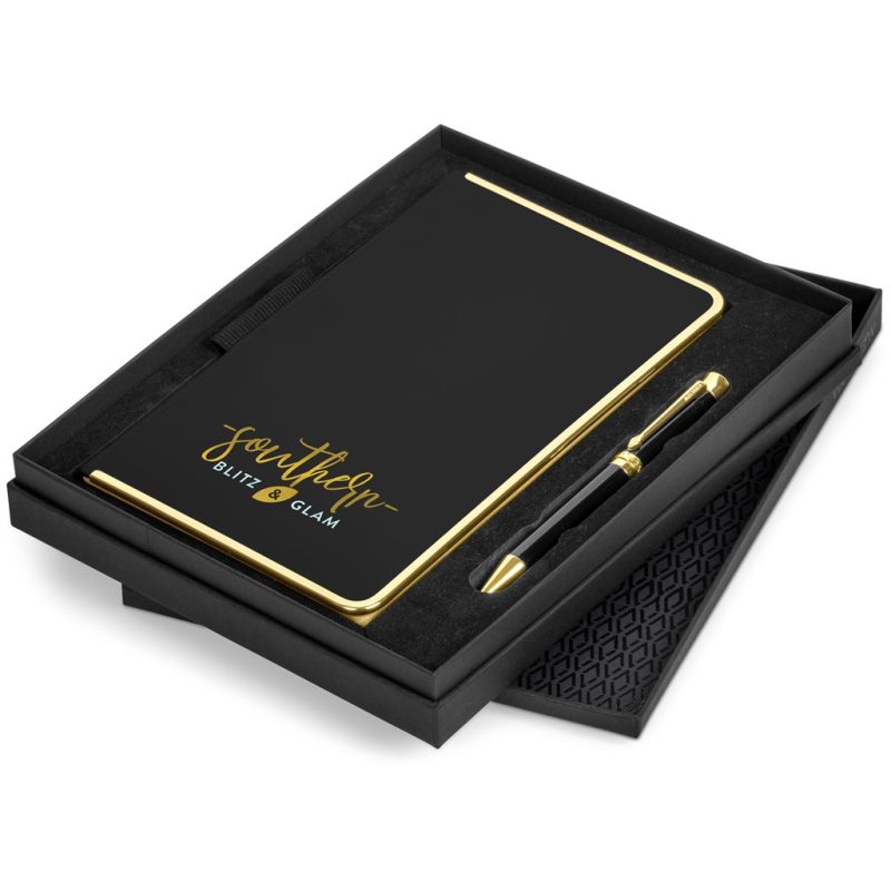 BLACK Alex Varga Vazquez Notebook & Pen Set