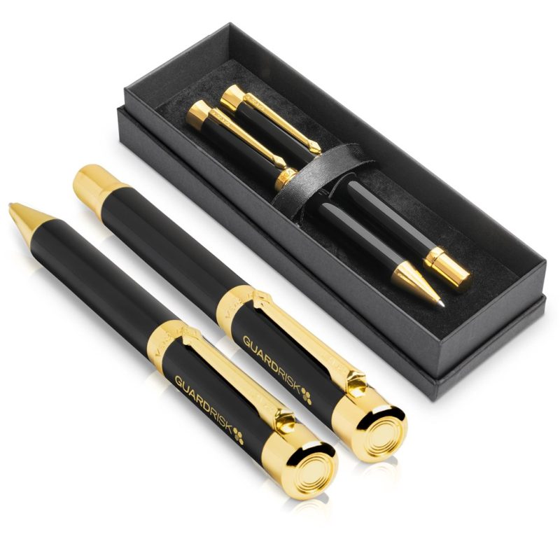 BLACK Alex Varga Corona Ball Pen & Rollerball Set