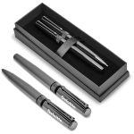 GUN METAL Alex Varga Phenom Ball Pen & Rollerball Set