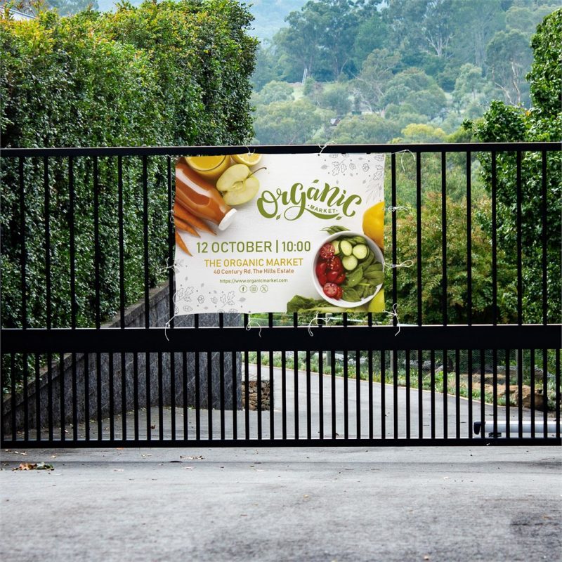 Sublimated Display Fabric Banner 2m x 1.5m lifestyleImagesWithLogos