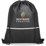 BLACK Brighton Non-Woven Drawstring Bag