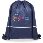 NAVY Brighton Non-Woven Drawstring Bag