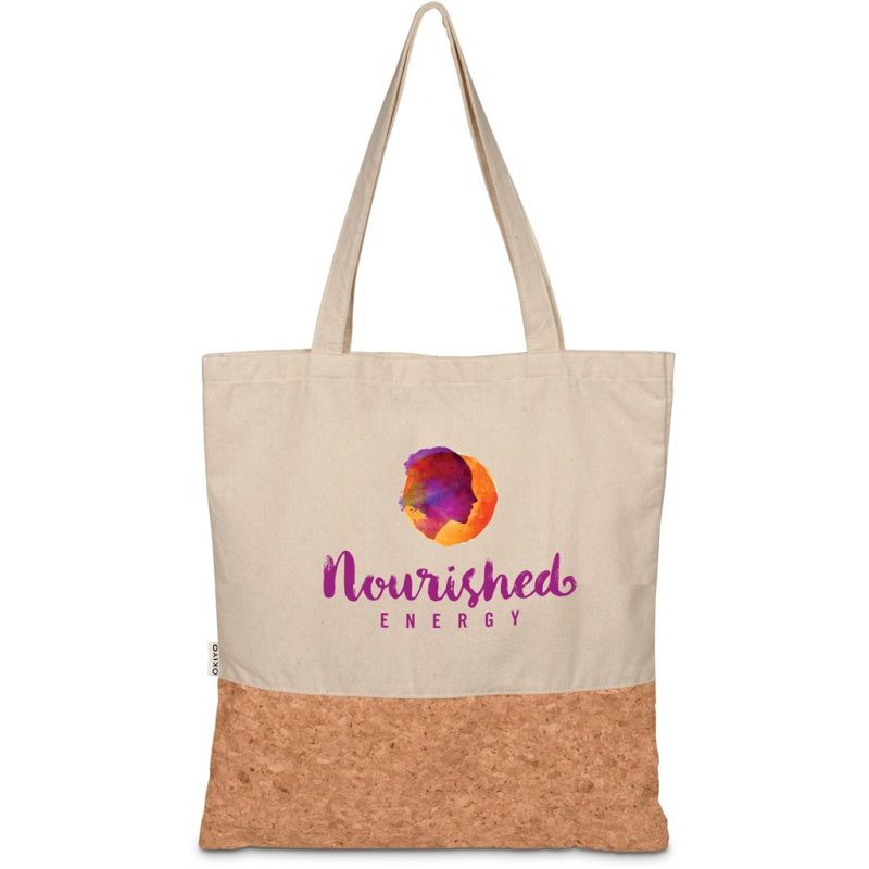NATURAL Okiyo Shukaku Cork & Cotton Shopper