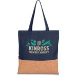 NAVY Okiyo Shukaku Cork & Cotton Shopper