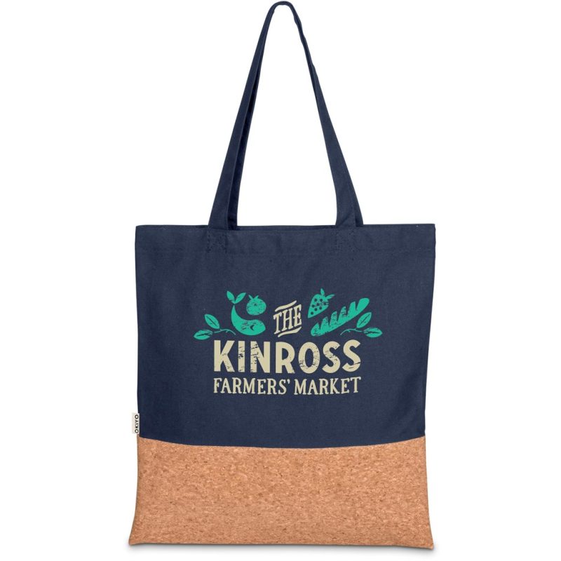 NAVY Okiyo Shukaku Cork & Cotton Shopper