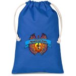 Blue Altitude Allsorts Midi Cotton Drawstring Pouch - Blue