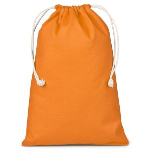 Altitude Allsorts Maxi Cotton Drawstring Pouch - Orange