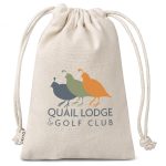 NATURAL Okiyo Chikara Mini Cotton Drawstring Pouch