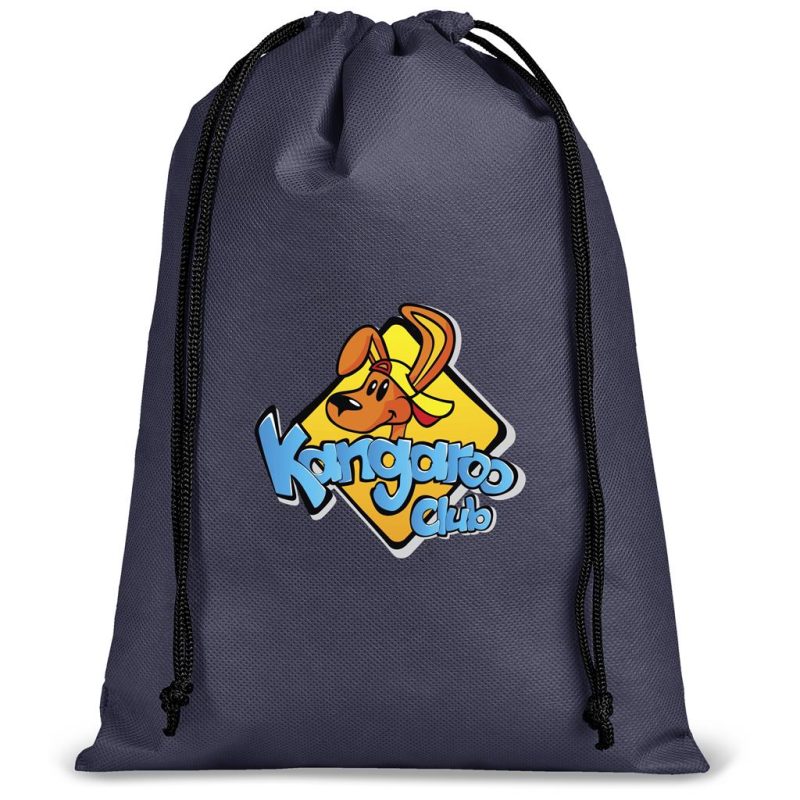 NAVY Quando Non-Woven Drawstring Pouch